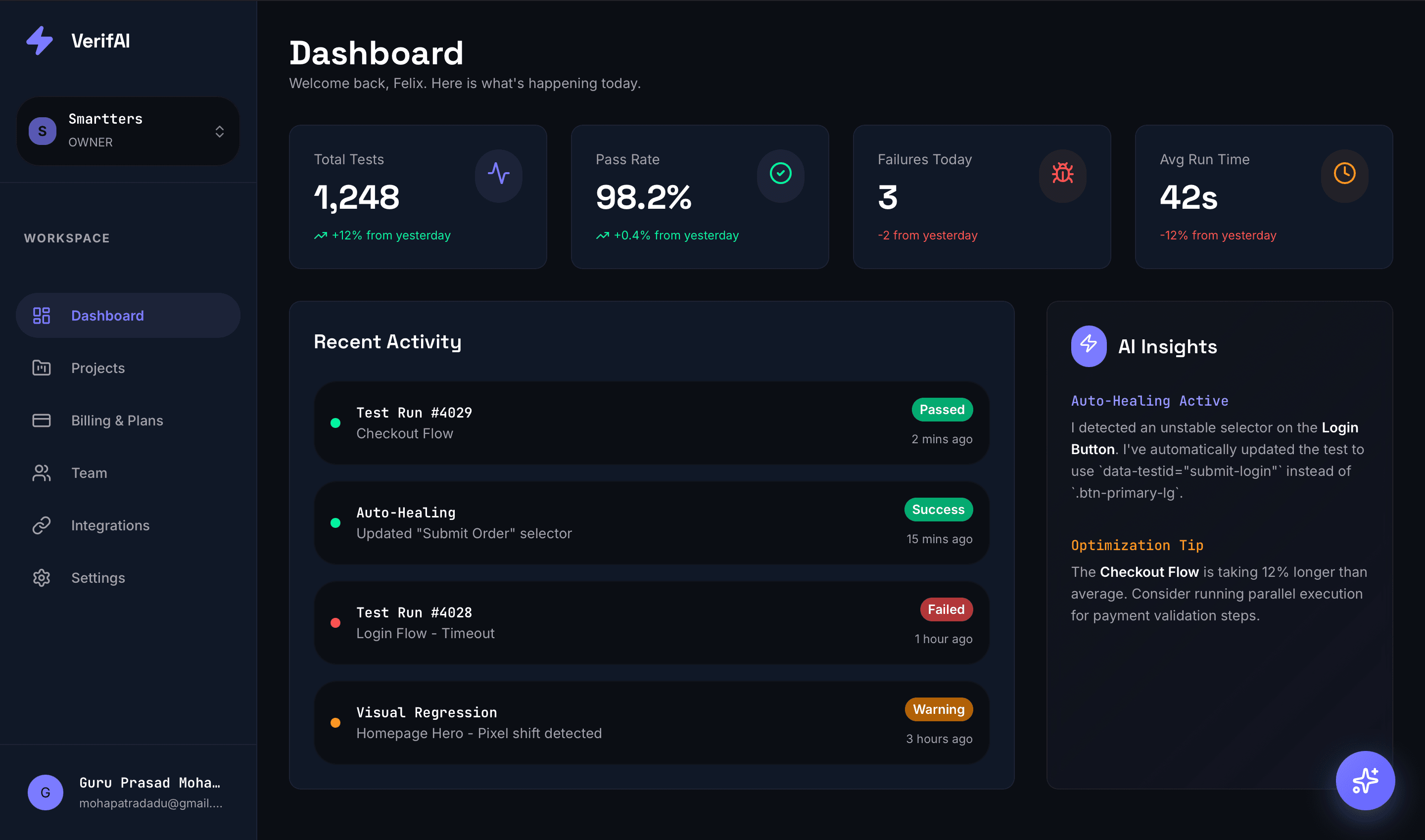 VerifAI Dashboard